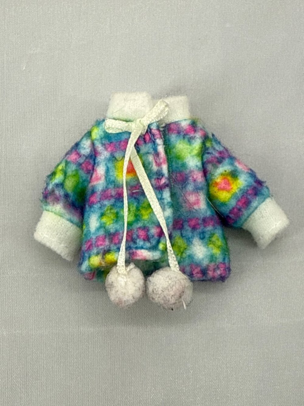 Vintage Y2K Barbie Kelly Doll Fleece Jacket Multicolored Gorpcore Cozy Fleece